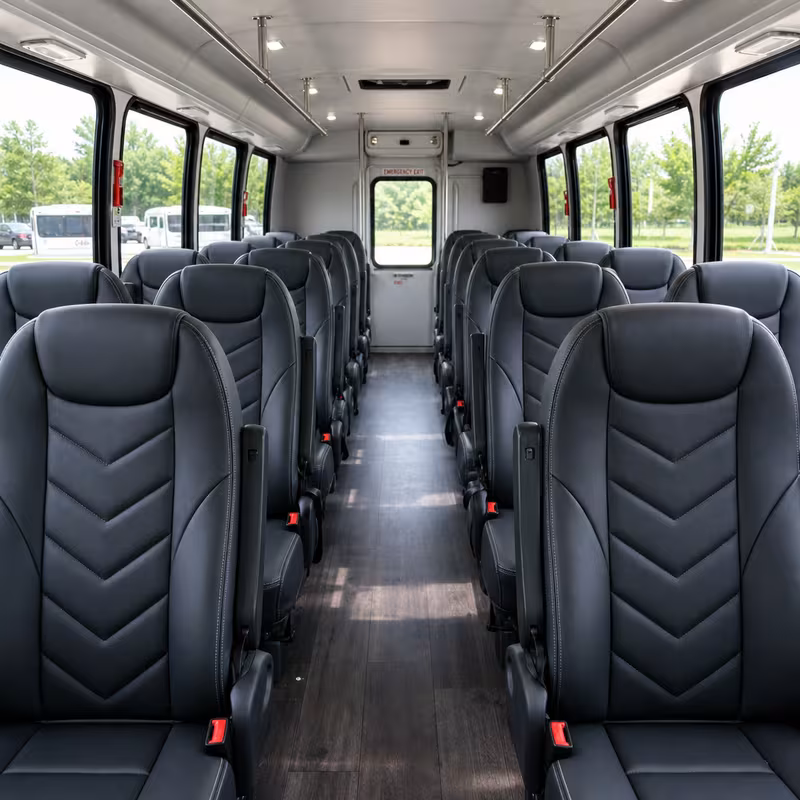 15-35 Passenger Minibus Interior