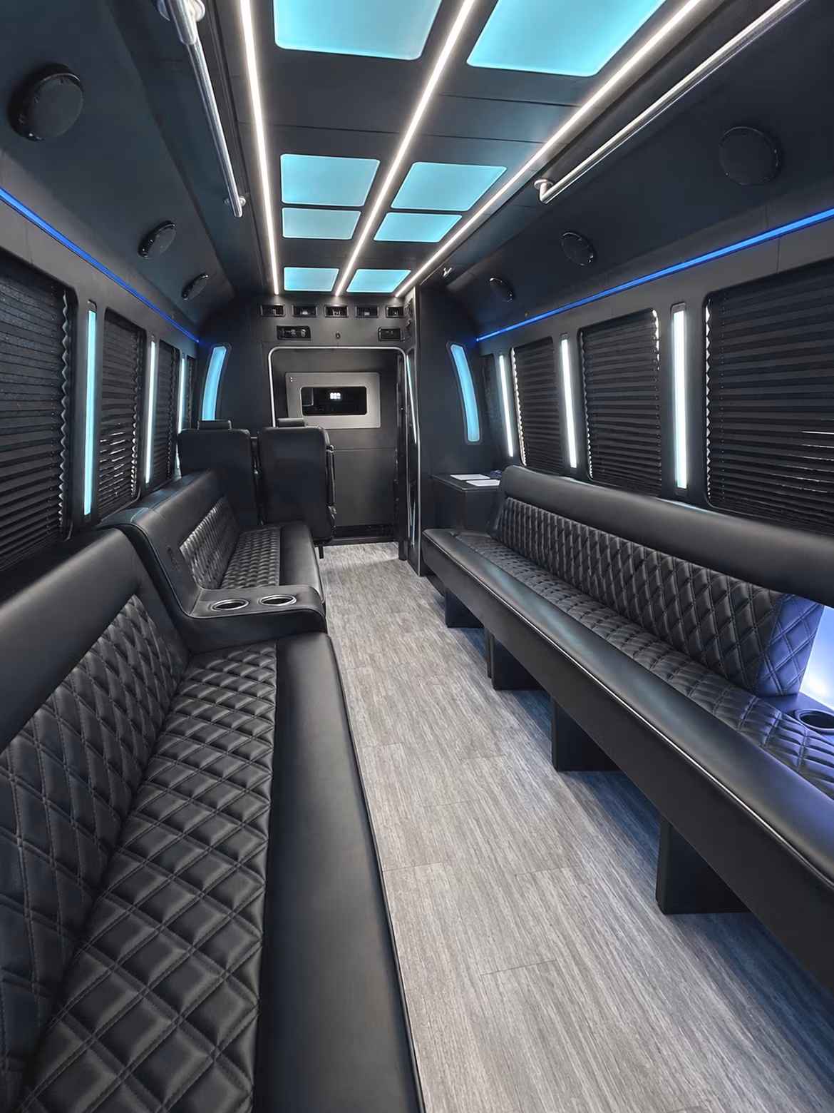 Morristown Concert & Music Festival Transportation party bus interior