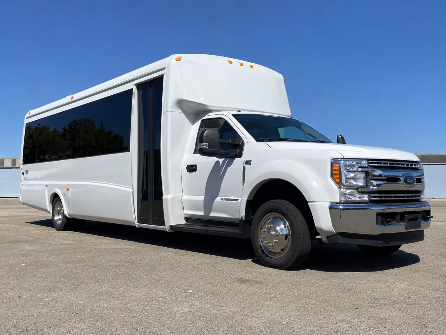 Morristown Corporate Transportation party bus exterior