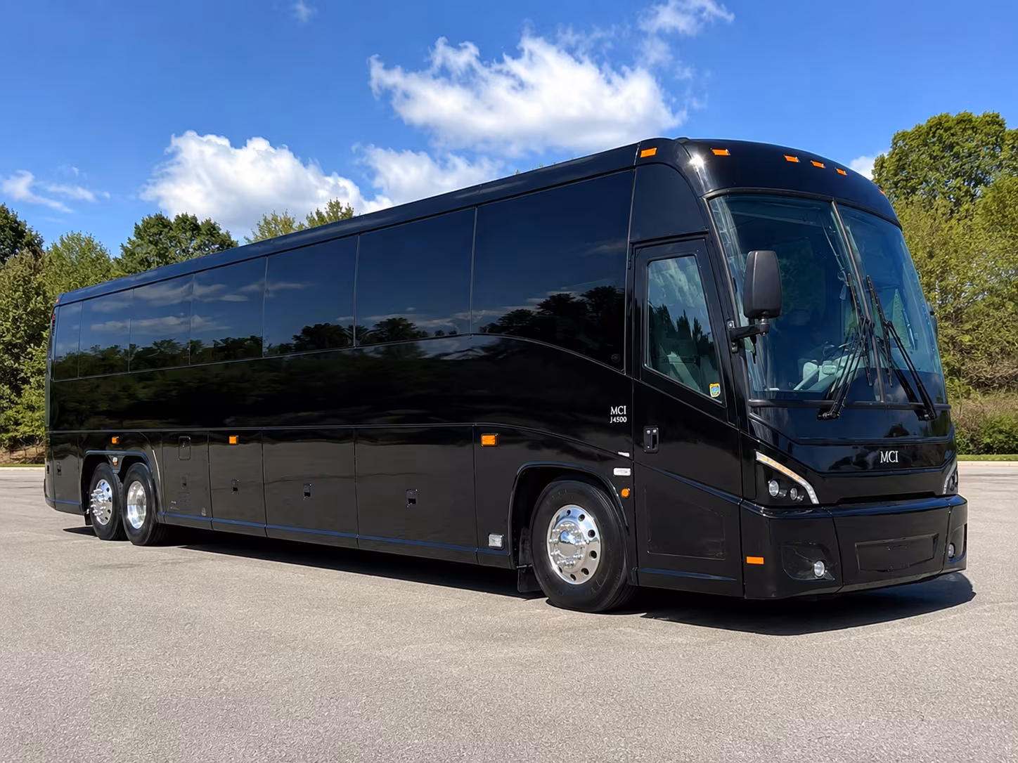 Morristown Corporate Transportation party bus exterior