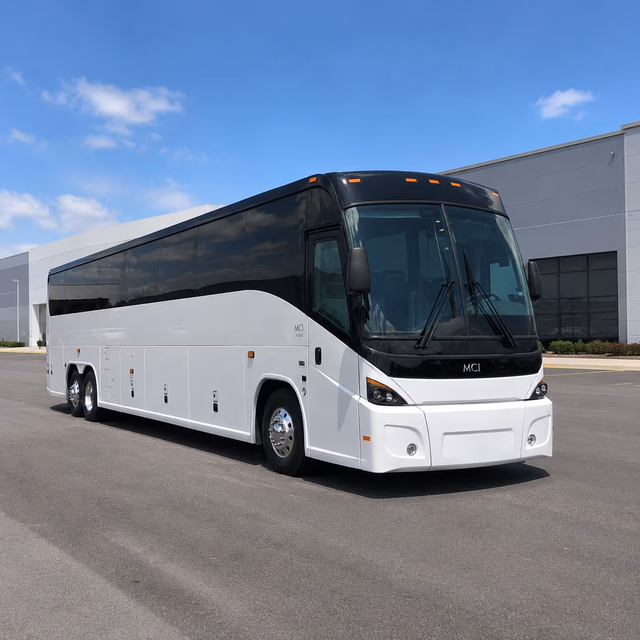 Morristown Corporate Transportation party bus exterior