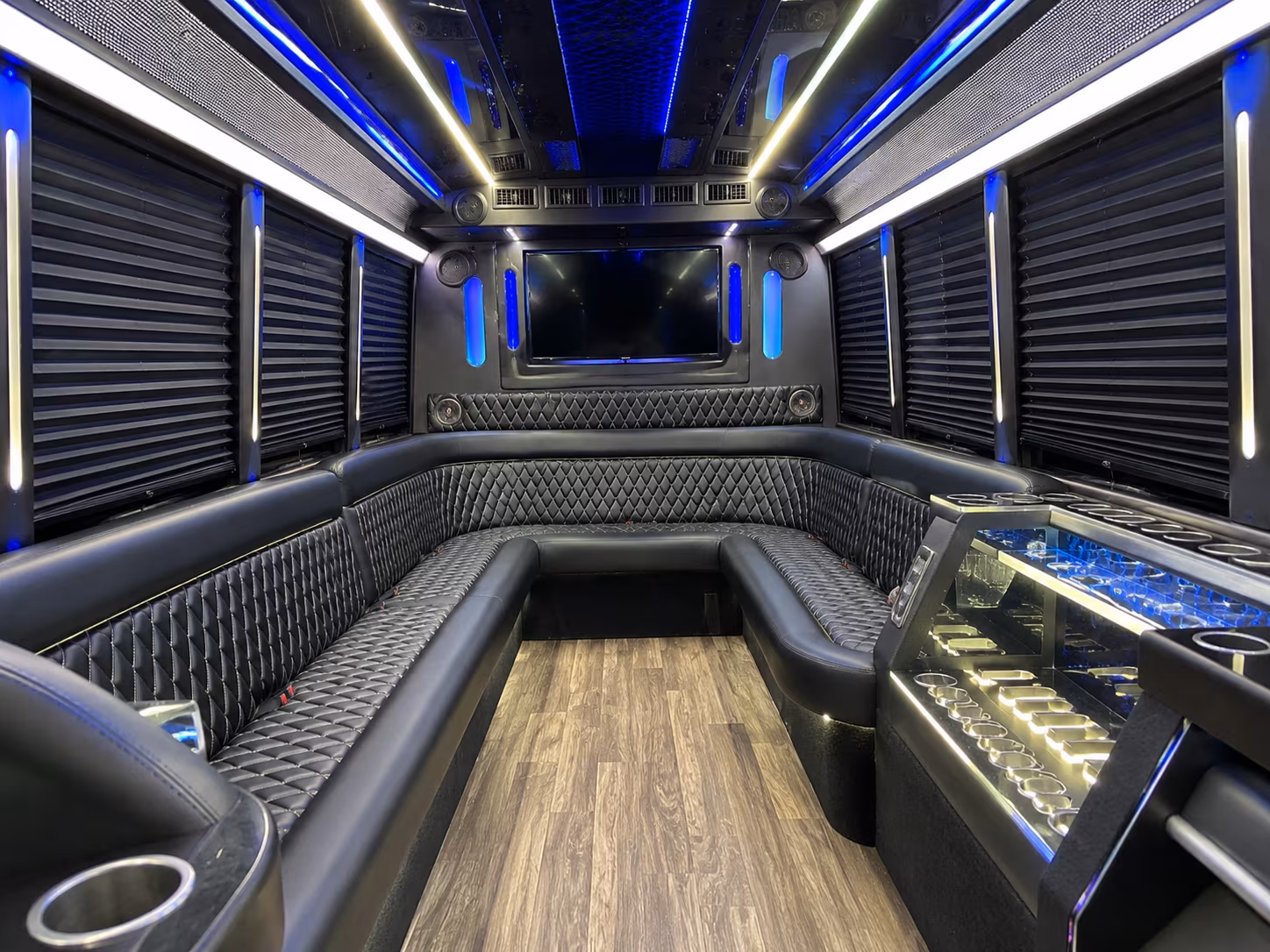Morristown Private Event Transportation party bus exterior