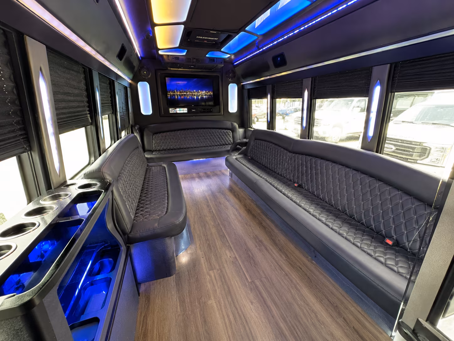 Morristown Private Event Transportation party bus exterior