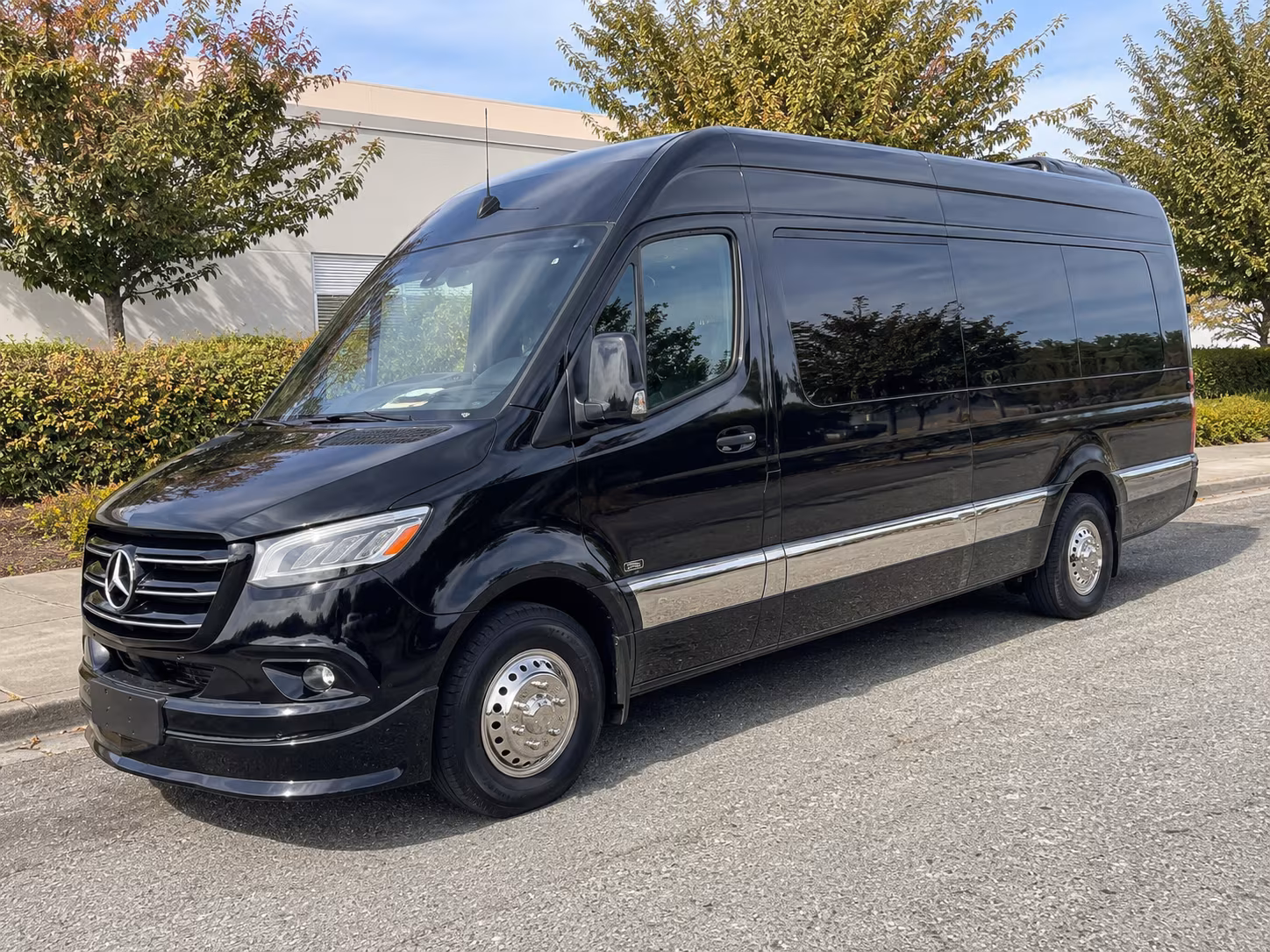 Morristown School Event Transportation party bus exterior