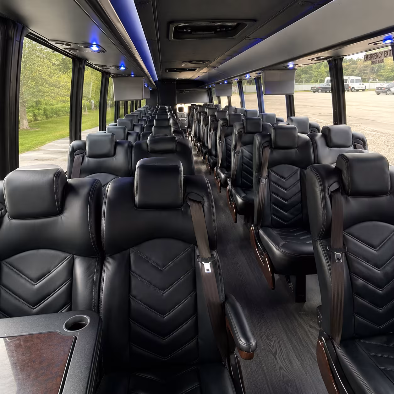 Morristown School Event Transportation party bus exterior