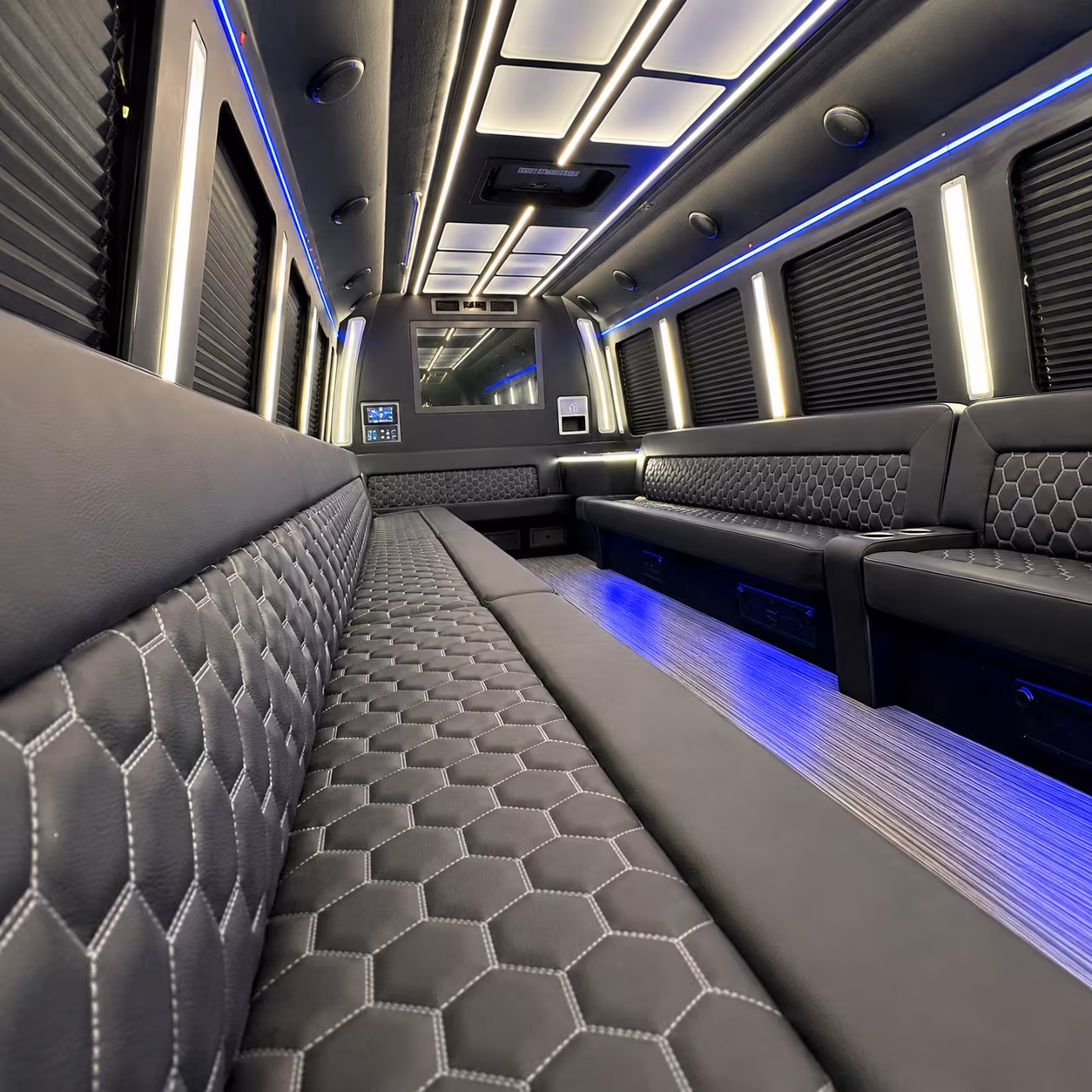 Morristown Sporting Event Transportation party bus exterior