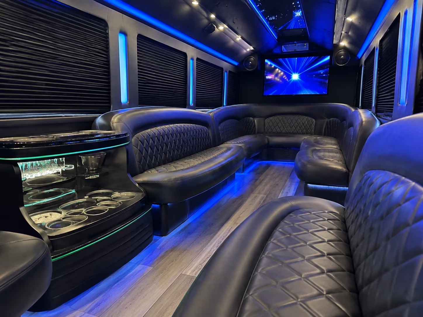 Morristown Sporting Event Transportation party bus exterior