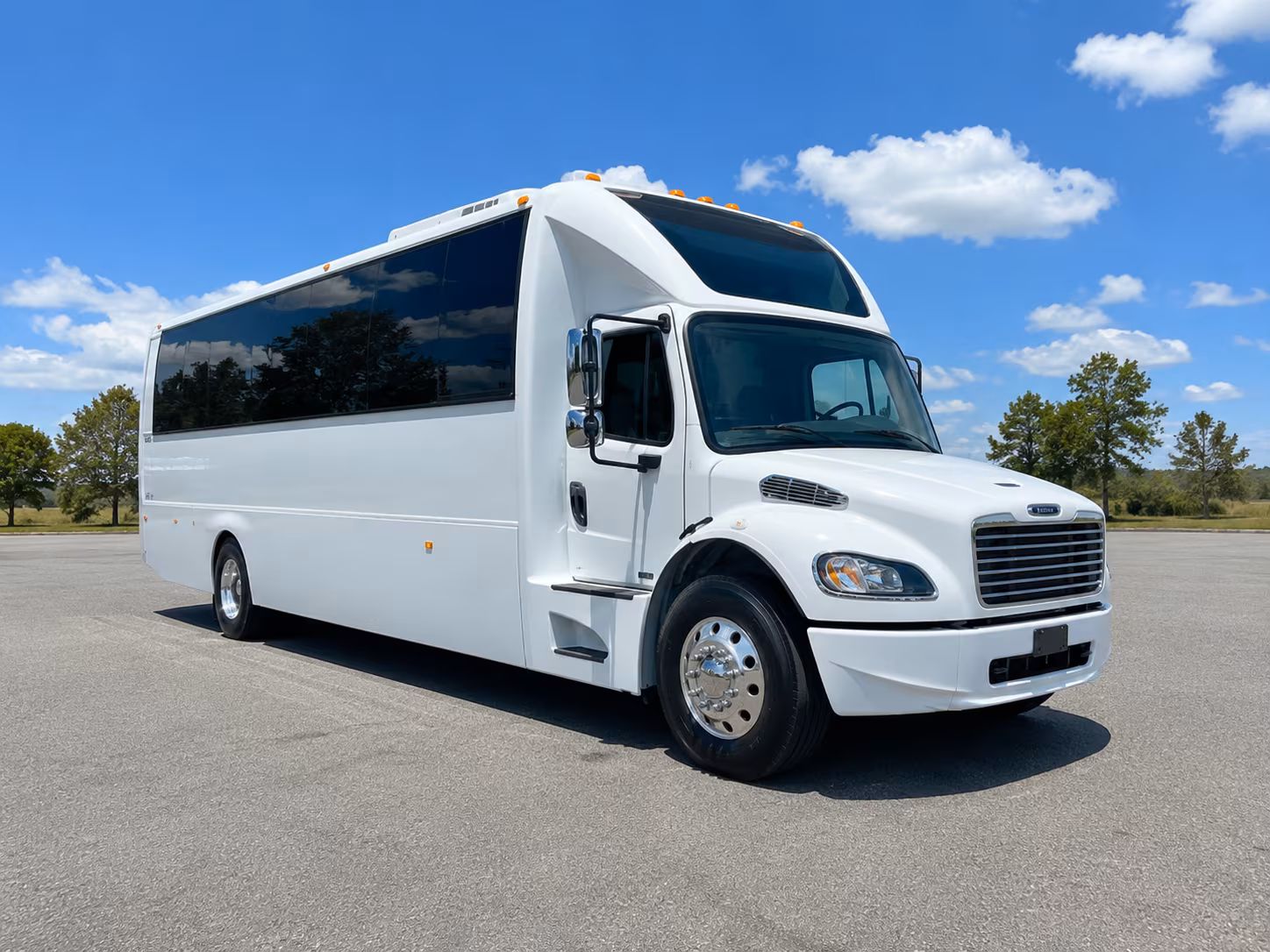 Morristown Wedding Transportation party bus exterior