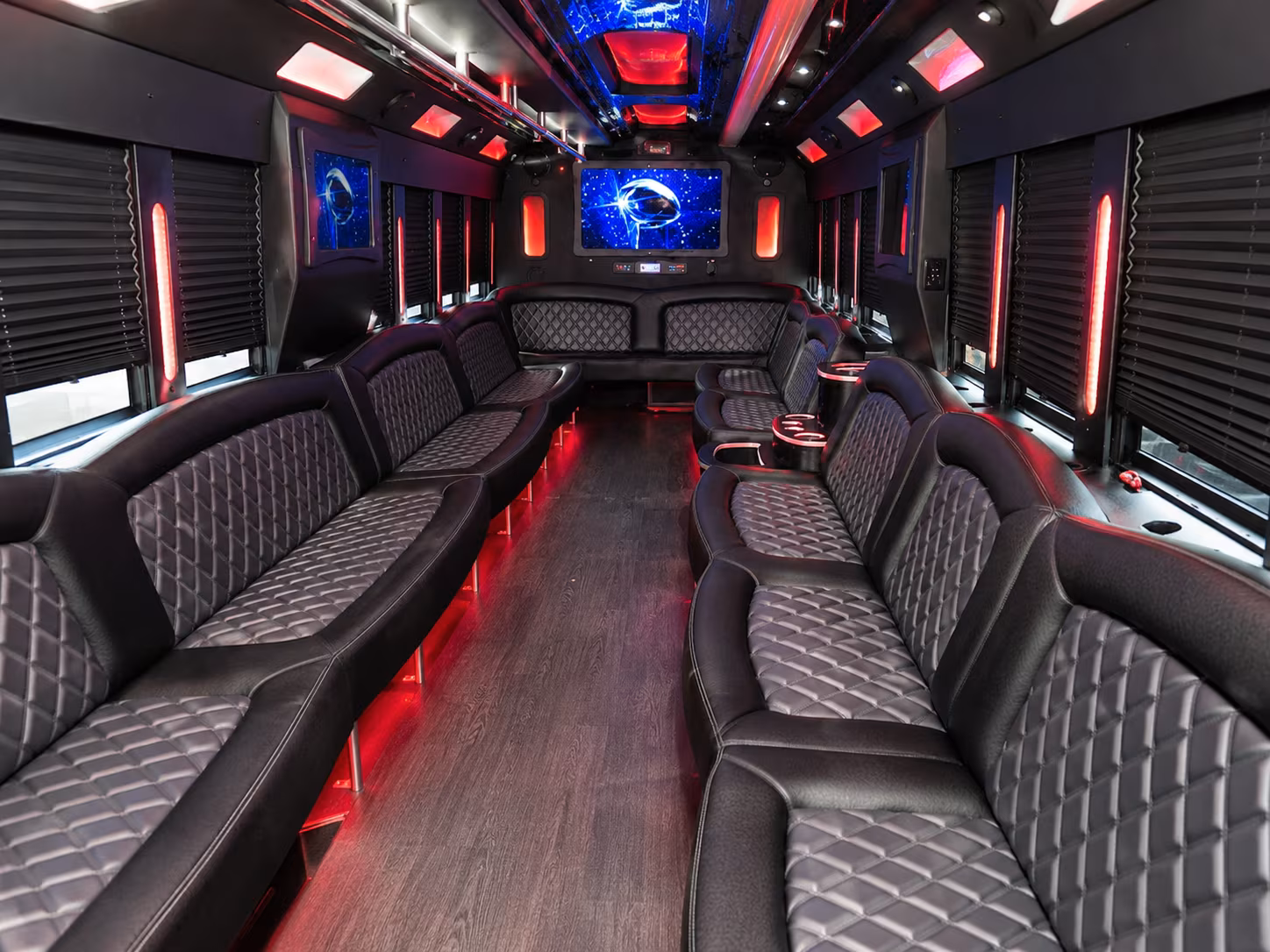 Morristown Wedding Transportation party bus exterior