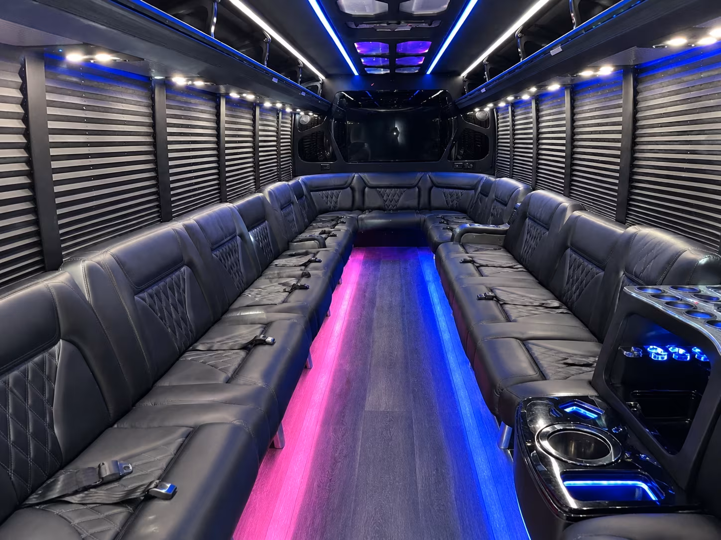 Morristown Winery Tour & Pub Crawl Transportation party bus interior