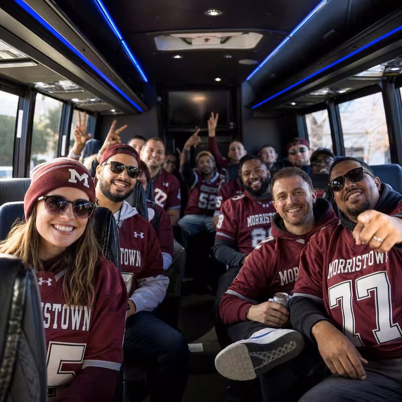 Morristown Sporting Event Transportation fleet vehicle