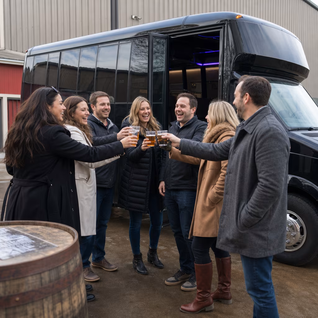 Morristown Winery Tour & Pub Crawl Transportation